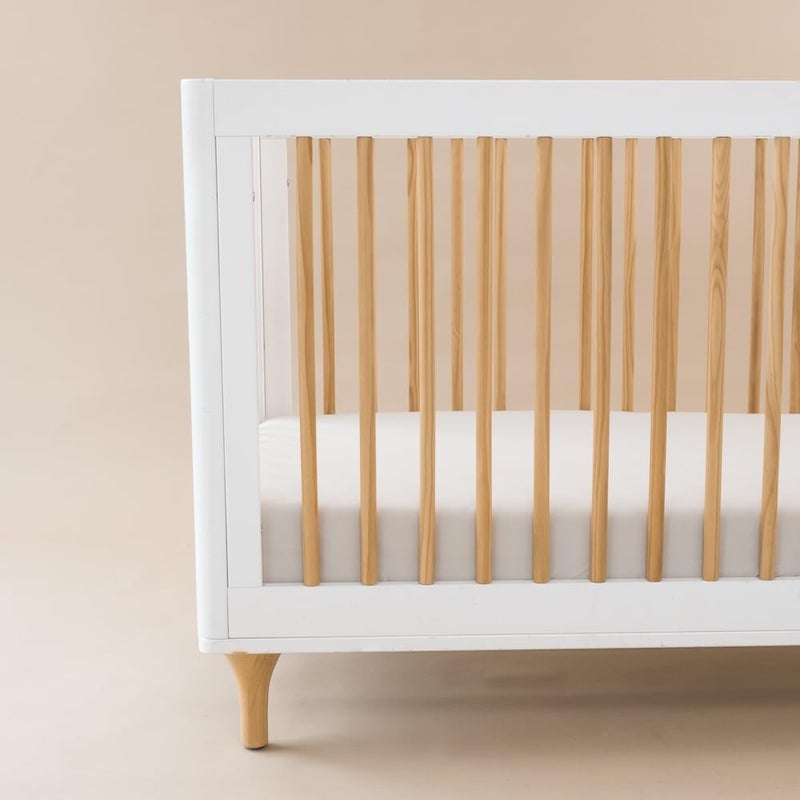 Kyte Baby Soft Crib Sheet - Standard Fitted Crib Sheet Made with Rayon from Bamboo, Ultra-Gentle and Breathable (Oat) - Image 3